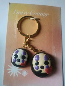 Handmade Clay No-Face Studio Ghibli inspired Keych