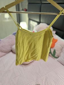 Yellow Spaghetti Strap Top NEVER WORN