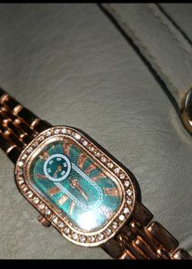 Haute Sauce Green Dial &amp; gold watch