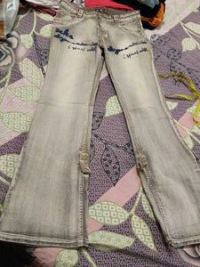 COMBO - Two Stylish Washed Jeans with Embellished
