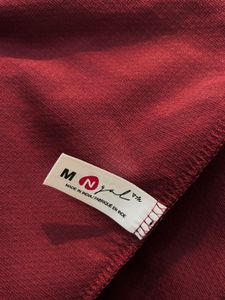 Maroon flared mini Skirt