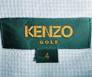Kenzo Light Blue Short Sleeve Button-Up Shirt