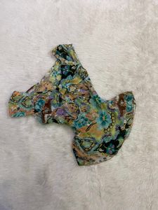 Boho Floral Print Top