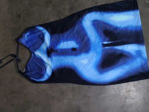 Abstract Print Tie-Up Top