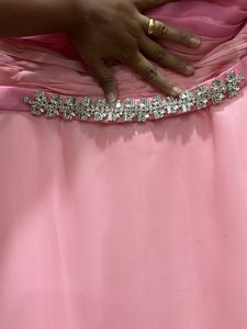 Elegant Pink Evening Gown