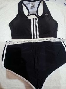 Adidas Sports Bra and Shorts Set