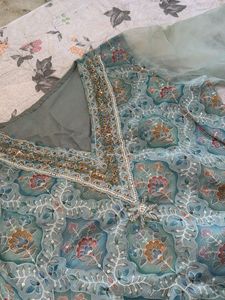 Beautiful Teal Embroidered Kurta Set