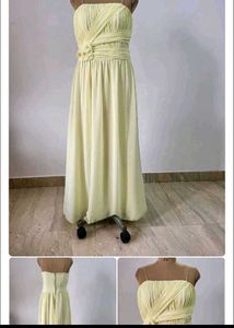 Elegant Yellow Maxi Dress