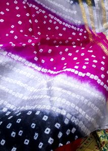 Pure Bandhej Art Silk Suit