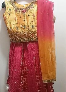 Haldi Look Dress Size S,m,l Fit