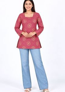 ❤️ Modran Floral Printed Short Kurti