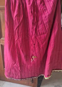Zemyra Kids Pink Striped Dress