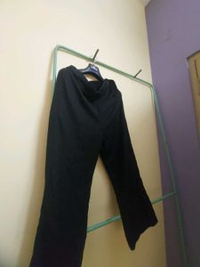 (NEW)SASSFRAS Black Flared Pants