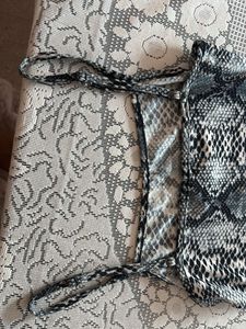 Snake Print Slip Dress