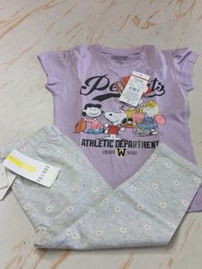 4-6 year Girls' Frendz Peanuts Pajama Set