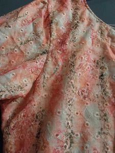 Elegant Pink Floral Maxi Dress