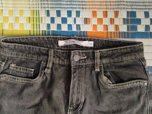 Charcoal baggy jeans