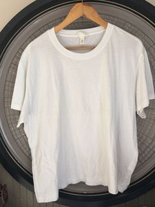 Classic White Crew Neck T-Shirt