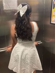 White Fit &amp; Flare Mini Dress