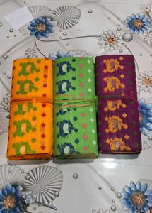 Set of 2 Colorful Indian Sarees
