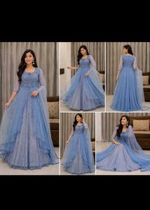 Stunning Blue Lehenga Choli Set
