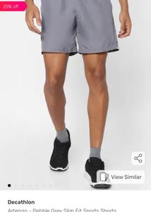 Decathlon Grey Athletic Shorts
