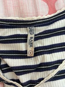 Striped V-Neck Top