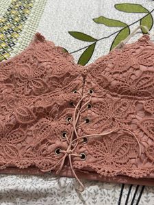 Lace Corset Crop Top