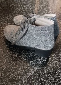 Sparkly Silver Sneakers