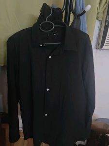 Classic Black Button-Up Shirt