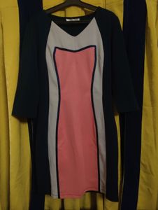 Color Block Mini Dress