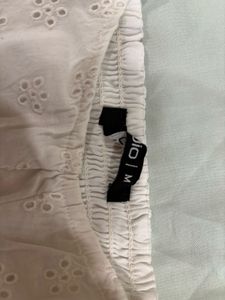 White Broderie Anglaise Crop Top