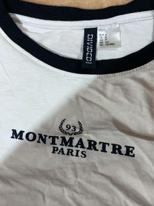 Montmartre Paris Cropped Graphic T-Shirt