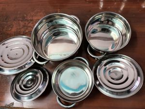 Steel Vessel Set - 3 - Unused