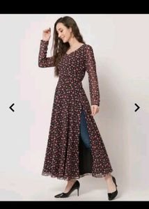 Floral Print Long Kurta