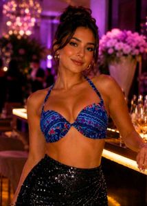 Boho Print Bikini Top