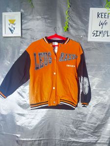 Orange & Navy Varsity Jacket