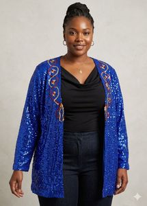 Sparkling Blue Sequin jacket