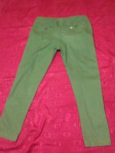 Green Casual Pants