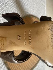 Gia Borghini X Pernille Teisbaek leather sandal