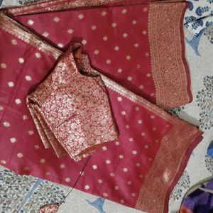 Elegant Red Banarasi Silk Saree