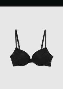 Branded Lace Push Up Bra Ultrablack 32 A