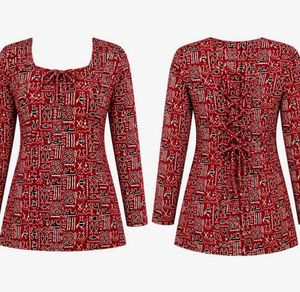 Maroon Printed Kurta with corset
