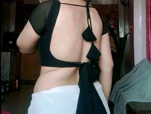Backless Knotted Blouse Padded