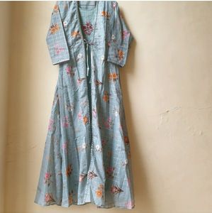 Floral Print Dress with Jacket