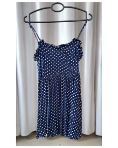 Navy Blue Polka Cami Top