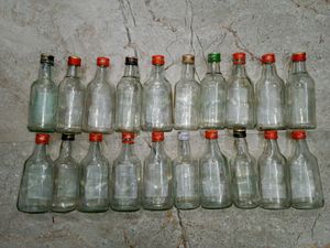20 Hard Glass Bottles