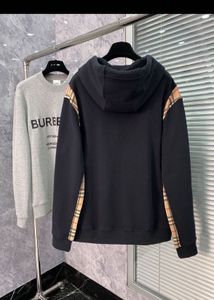 Burberry Hoodie Checkered Sleeves