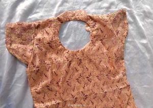 Elegant Peach Embroidered Kurta Set