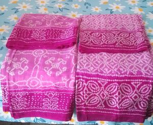 BRAND NEW Bandhani silk saree set